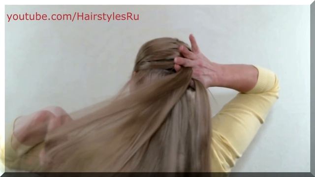 Classic French Braid by Yourself Tutorial |Hairstyles for Medium Long Hair смотреть онлайн