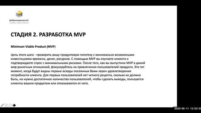 Лекция «История развития/реализации проекта» (Анатолий Фомин CEO «Фабрика решений») смотреть онлайн