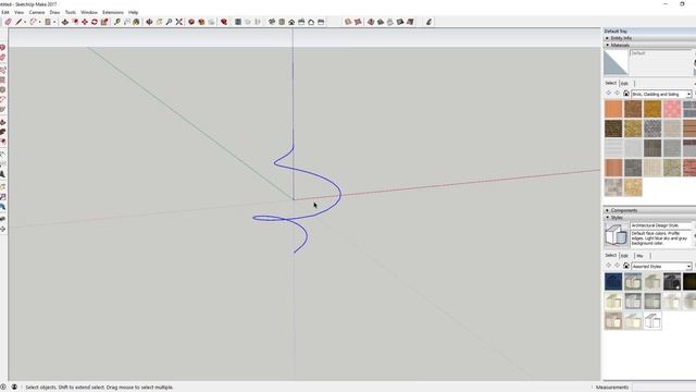 Creating a Spiraling Diamond with Helix Along Curve - SketchUp Extension Tutorials смотреть онлайн