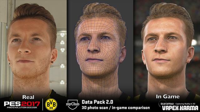 FIFA 17 VS PES 2017 PLAYER FACES: MARCO REUS COMPARISON #7 смотреть онлайн