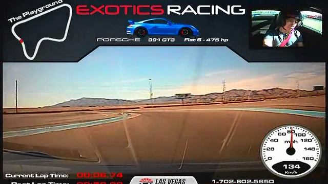 Porsche 991 GT 3 - Exotics Racing Las Vegas 2015