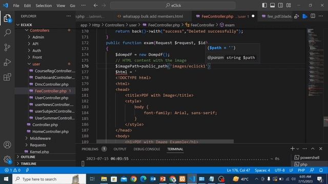 image not found or type unknown dompdf php laravel смотреть онлайн