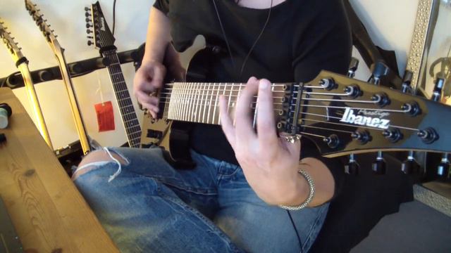 IBANEZ RG2228A BK 8 strings - Enigma Opera Black recording preview смотреть онлайн