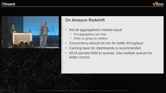 AWS re:Invent 2015 | (BDT401) Amazon Redshift Deep Dive: Tuning and Best Practices смотреть онлайн