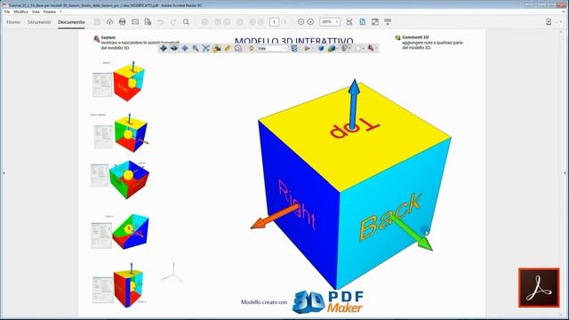 Tutorial 3D PDF Maker - 16. Lavorare con le sezioni (Parte 2) смотреть онлайн