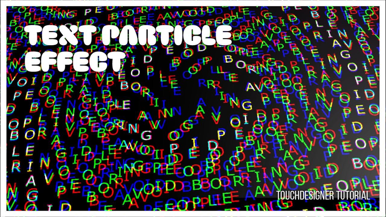 Make Text Move Like Particles in TouchDesigner смотреть онлайн