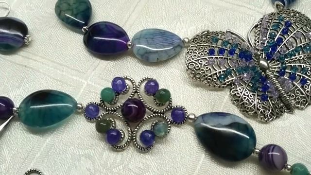 Переделка украшений Jewellery made of natural stones. Necklaces, bracelets Намиста смотреть онлайн