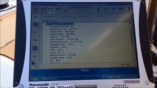 Mercury / Mercruiser Computer Diagnostic System Demo