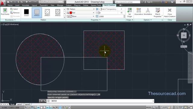 Hatch and Gradient commands of AutoCAD смотреть онлайн