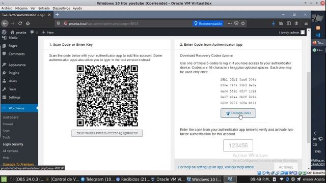 Como Activar la Doble Autenticacion 2AF en Wordpress [Wordfence ] смотреть онлайн