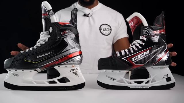 Bauer Vapor 2X Pro vs CCM JetSpeed FT2 Hockey Skates comparison review смотреть онлайн