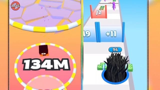 Satisfying & Relaxing Mobile Game / Jelly Run 2048 vs dark hole run Game videos new Update смотреть онлайн