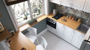 ДИЗАЙН КУХНИ В УЛЬТРАМОДНОМ ИНТЕРЬЕРЕ ХРУЩЕВКИ. КУХНЯ В ХРУЩЕВКЕ.