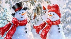 582. ♫.«Выходи гулять скорей» — весёлая детская песня про  Снеговика.