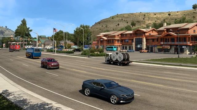 Живописный город Джексон из DLC Wyoming для ATS