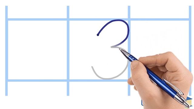 Пишем цифру правильно. Цифра 3 смотреть онлайн