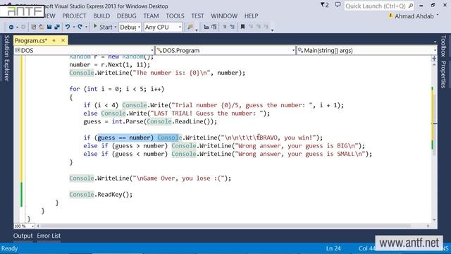 C# 304 - Magic Number بالعربية (Dr. ANTF) смотреть онлайн