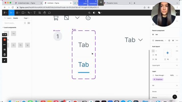 Figma tutorial: Underlined tabs смотреть онлайн