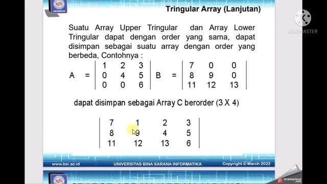 Strudat-3: Array Dimensi Banyak(dimensi 3) implementasi dgn python смотреть онлайн