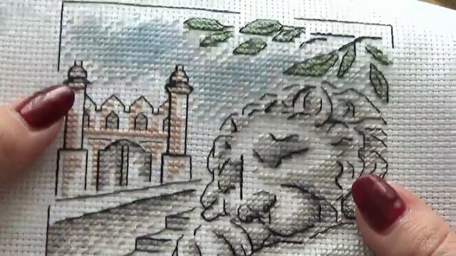 Вышивка крестом. "Каменный лев" от фирмы "Панна" смотреть онлайн