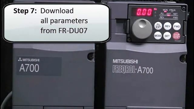 Mitsubishi Quick Tips: FR-DU07 Parameter Upload/Download смотреть онлайн