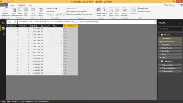 DAX for Power BI - COMBINEVALUES смотреть онлайн