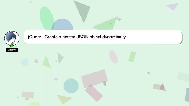 jQuery : Create a nested JSON object dynamically смотреть онлайн