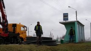 Размотка 110-й газовой трубы 100 метров