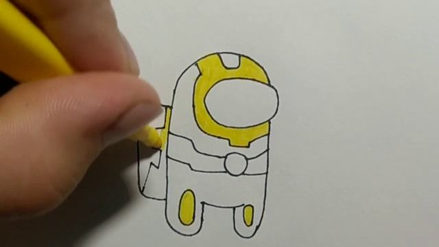 Как нарисовать Among Us железный человек