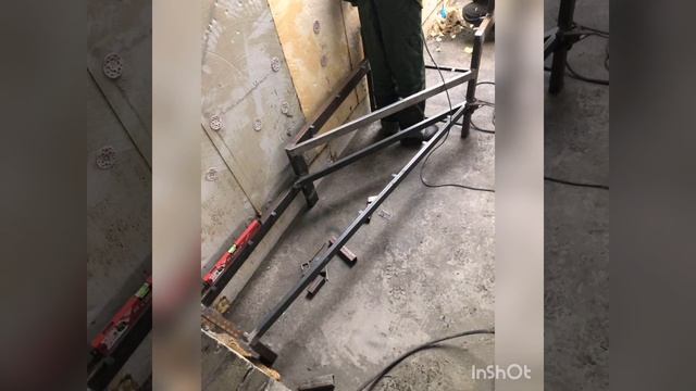 Лестница на Металлическом Каркасе п.Октябрьский , ул.Кристальная Металлическая Маршевая лестница смотреть онлайн