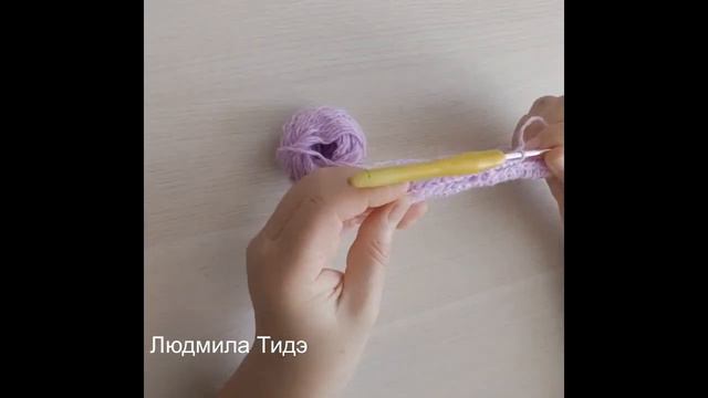 Узор крючком для пледа, кардигана, салфетки. Узор простой, свяжет даже начинающий. смотреть онлайн