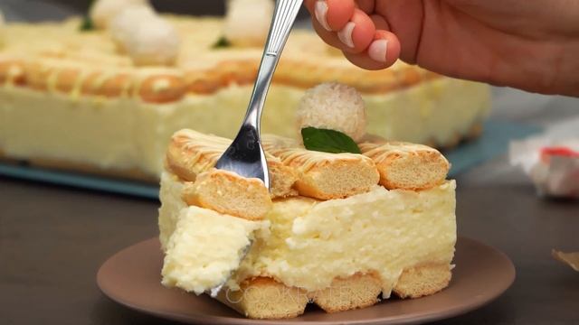 Raffaello cake without baking and without butter! A tasty and super easy recipe смотреть онлайн
