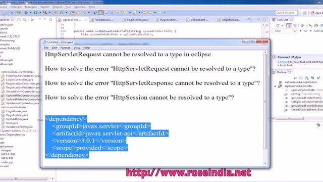 HttpServletRequest cannot be resolved to a type in eclipse - Solved смотреть онлайн