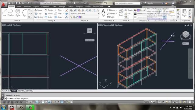 AutoCAD 2013 - 3D Modeling Basics - Adjustable Cabinet Part 3 - Brooke Godfrey смотреть онлайн