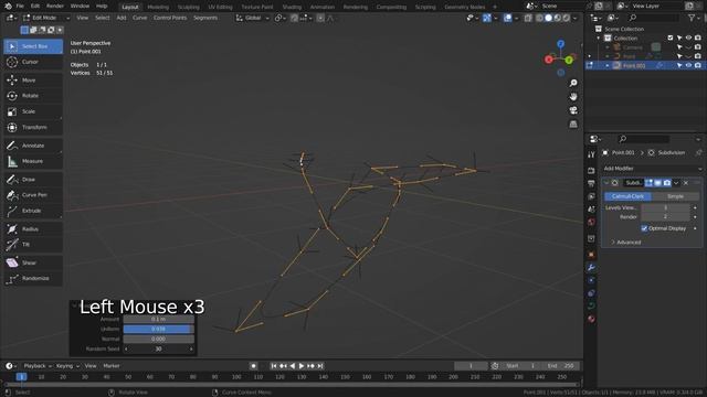 Blender Tutorial - Random curve shape смотреть онлайн