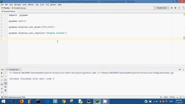 #2 Creating Simple Screen | Pygame in Hindi (Python game development in hindi ) смотреть онлайн