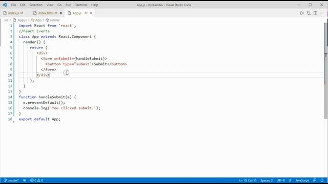 ReactJS Events смотреть онлайн