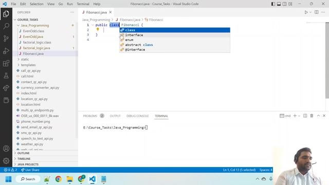 Section - 5 : Lecture - 3 : Using ChatGPT to get the logic in JAVA for finding Fibonacci Series смотреть онлайн