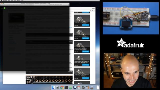 MicroPython Hardware: SSD1306 OLED Display with Tony D! @micropython смотреть онлайн