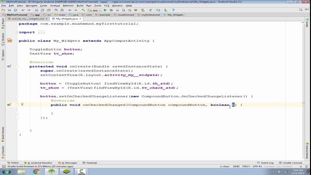 Creating Toggle Button|Android App Development | Lecture#18 By Muhammad Saim Hashmi смотреть онлайн