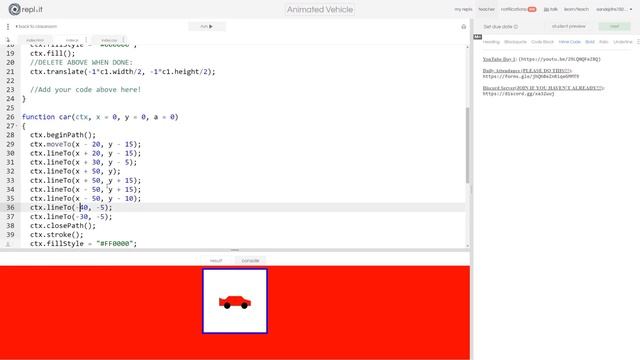 SEP I - Assignment for 5/19/20 - Animated Vehicle (3) смотреть онлайн