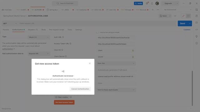 Spring Boot 3 Tutorial Security OAuth2 Spring Authorization Server Full test with Postman. смотреть онлайн