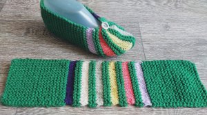 Следки из прямоугольника ? спицами ✨?