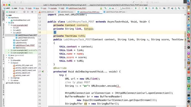 Android Networking - 2.41 - Dùng HTTP POST truy xuất API giải PTB2 trong Android (1) смотреть онлайн