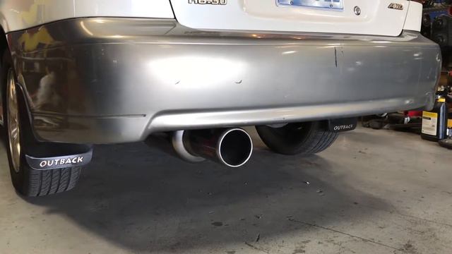 Subaru Outback H6 3.0 - JDM STI Genome BH5 exhaust - direct fitment - Amazing Sound! смотреть онлайн