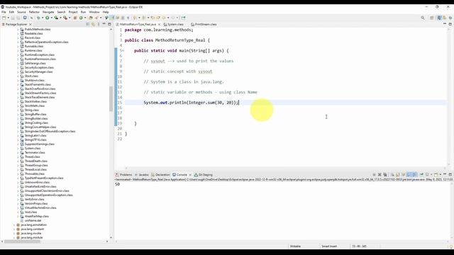 #27 System.out.println explained in detail | Difference between print and println method смотреть онлайн