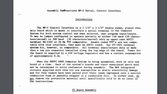 Let's try to get the SWTPC 6800 computer working смотреть онлайн