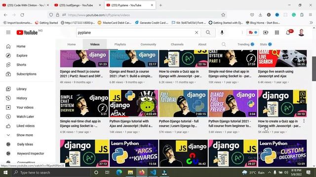 Top Ten YouTube Channels to Learn Django in 2022. смотреть онлайн