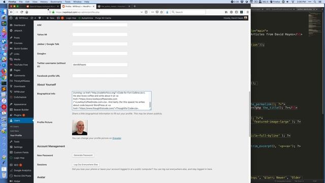 WordPress Author Meta Display смотреть онлайн