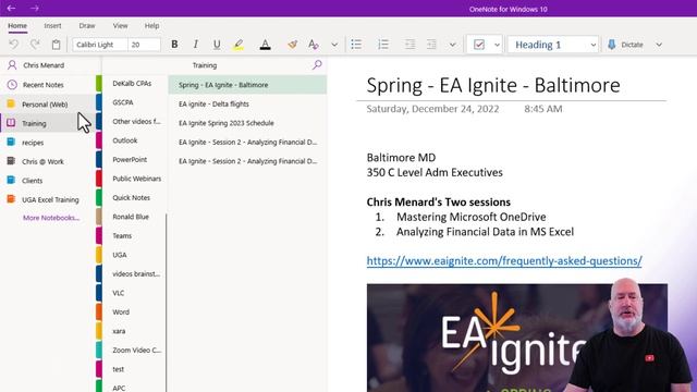 OneNote - New Layout Option - Horizontal Sections!